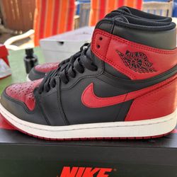 Retro Jordan Bred 1 Sz 9.5 
