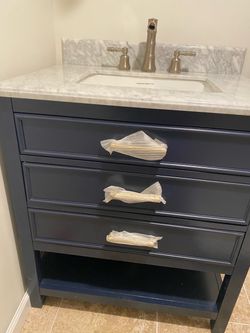 Brand New 30" Bathroom Vanity w/ Marble Top