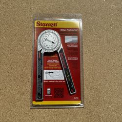 Starrett ProSite Miter Protractor Angle Finder with Two Laser Engraved Scales - Ideal for Carpenters, Plumbers, and DIY Home Improvement - 7" Narrow A