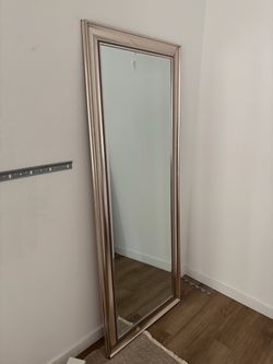 Rose gold framed standing mirror 7ft