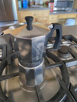  GROSCHE Milano Stovetop Espresso Maker Moka Pot 9 espresso cup,  15.2 oz, Silver Cuban Coffee Maker Stove top coffee maker Moka Italian  espresso greca coffee maker brewer percolator: Home & Kitchen