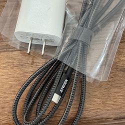 iPhone 15 Or 16 Charger With ANKER CABLE 8feet.