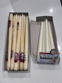 Ivory Tapered Candles 