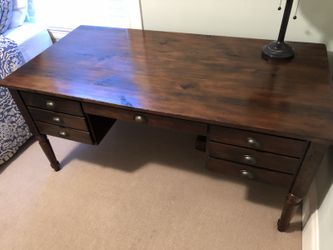 Printer's Keyhole Executive Desk