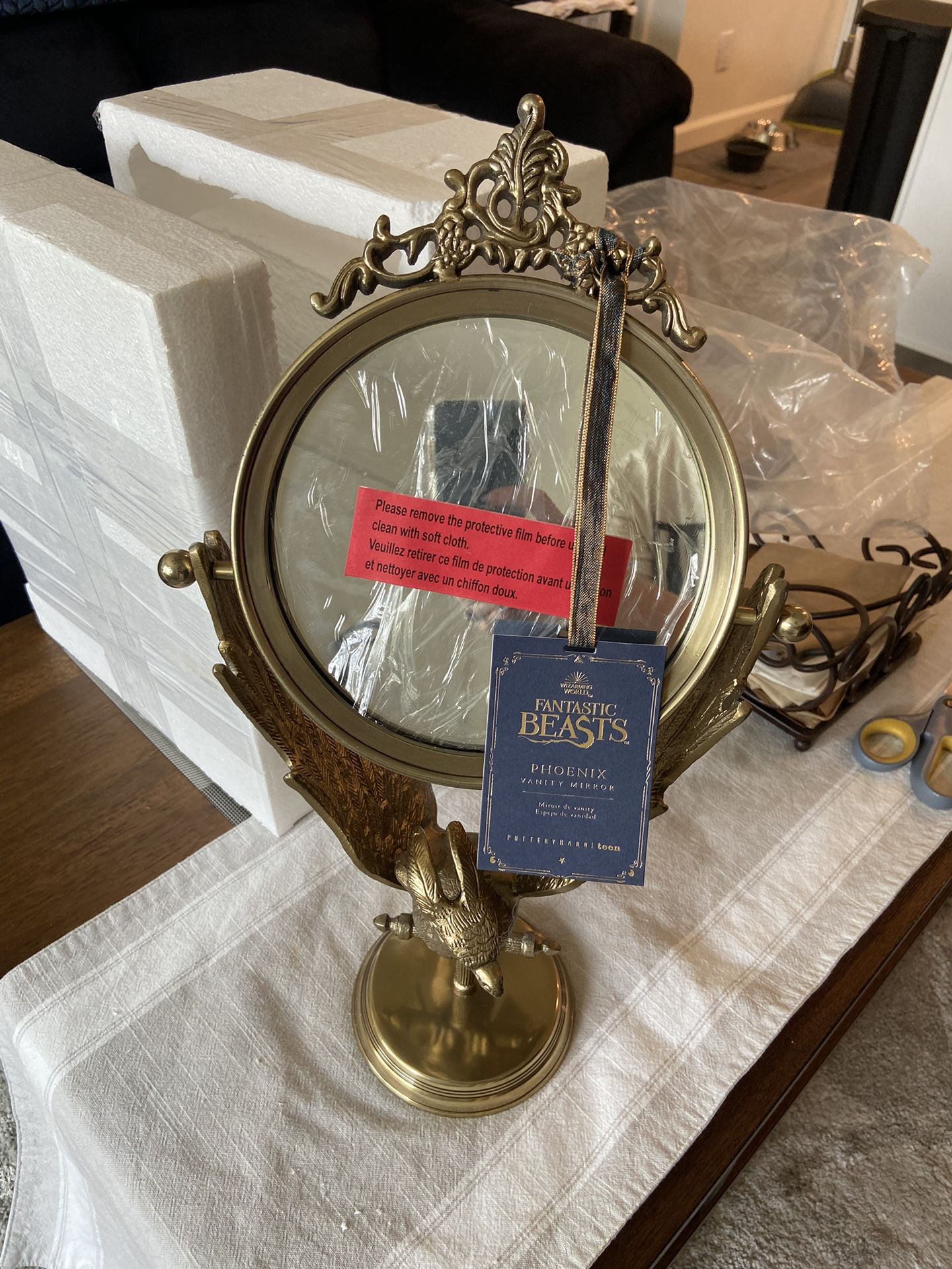 Phoenix Vanity Mirror - Fantastic Beasts Pottery Barn | Teen