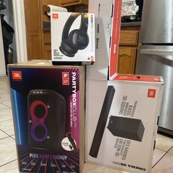 JBL (Premium Home Audio Bundle) ~ JBL Partybox Live 120 ~ JBL Live 675NC ~ JBL Cinema SB595