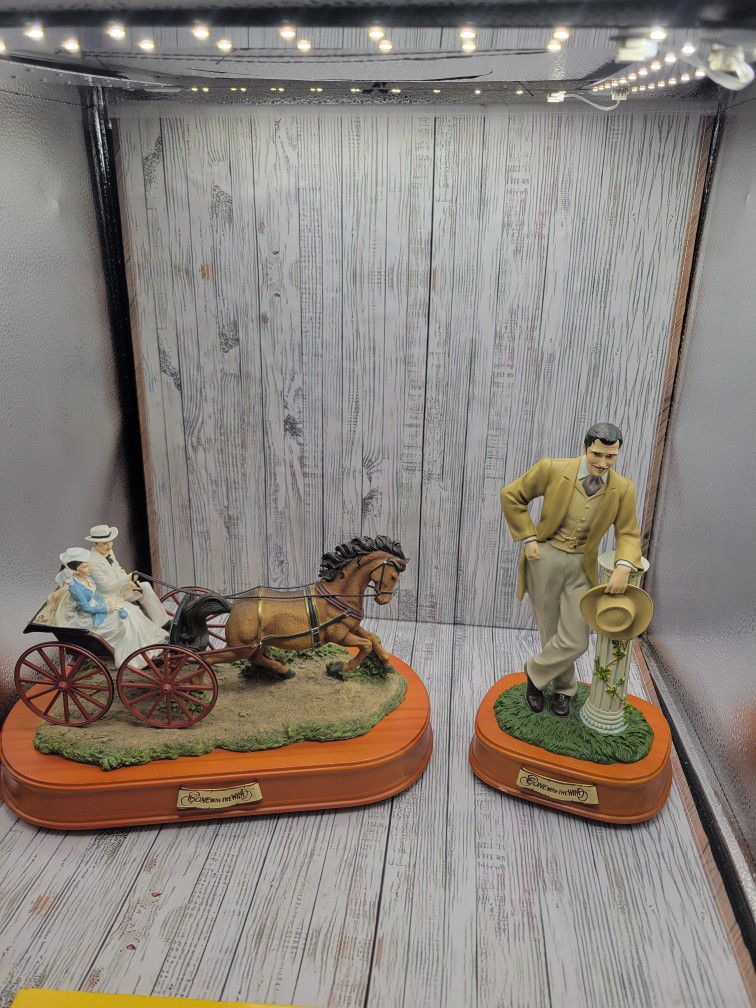 2 Vintage Gone With The Wind Music Boxes