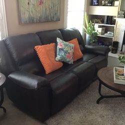 Leather Sofa 
