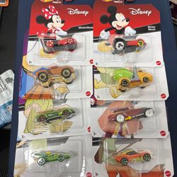 VINTAGE DISNEY HOTWHEELS SET