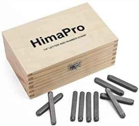 HimaPro Letter and Number Stamp Set 36pcs 40Cr Alloy Steel Metal Stamp Number & Letter Punch Set in