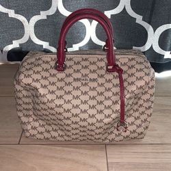 Michael kors Kirby LG Satchel nat/mulberry