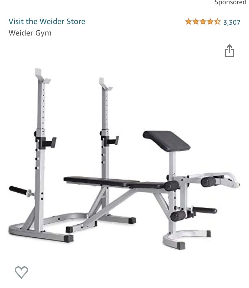 Weider Platinum Utility Bench Squat Rack