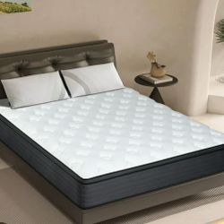 CAL KING MATTRESS - 14 Inch Hybrid Memory Foam Mattress King Size