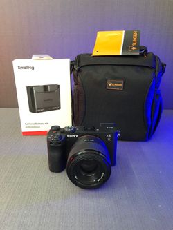 a7C II with FE 50mm f/1.8 Lens, dual Battery set , Dual Charger and padded Bag