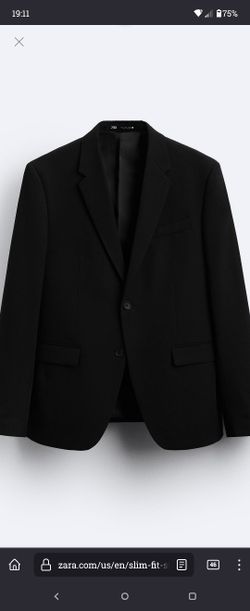 Zara Slim Fit Suit Jacket