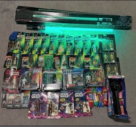 Star Wars Collectibles Lot Action Figures & More