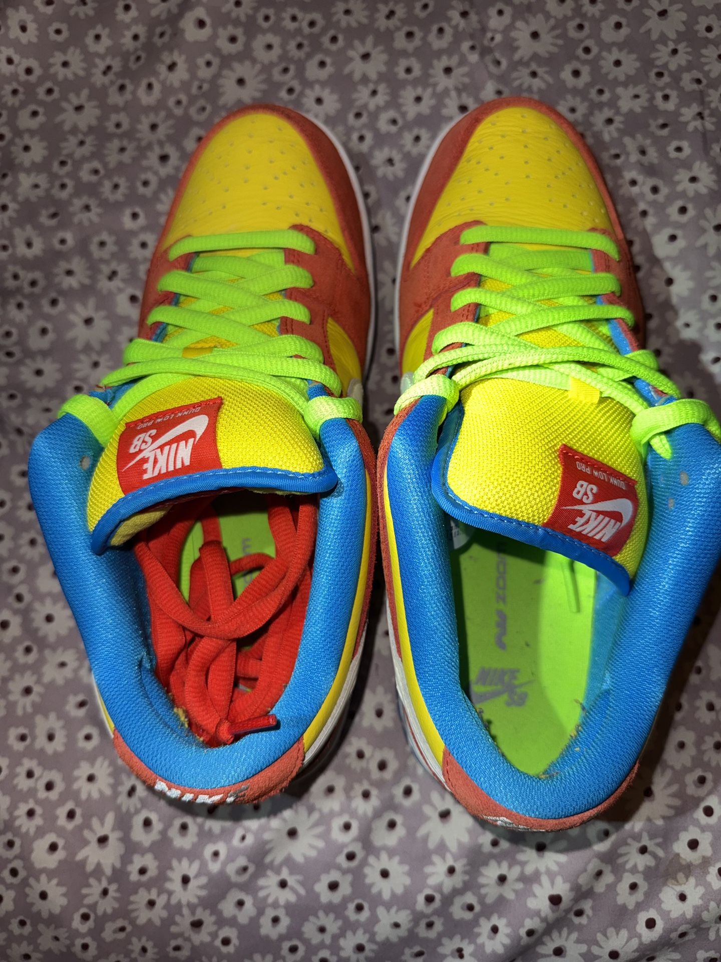 Nike SB Dunk Low ‘Bart Simpson’ Sz 10