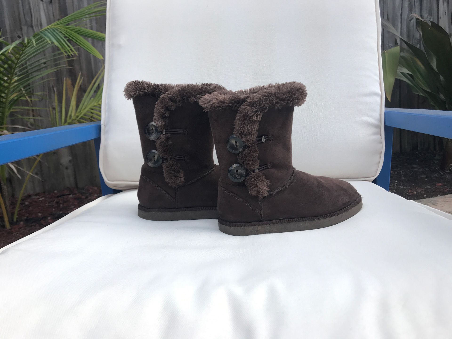 JUST REDUCED: Girls Boots - Size 13 in Brown