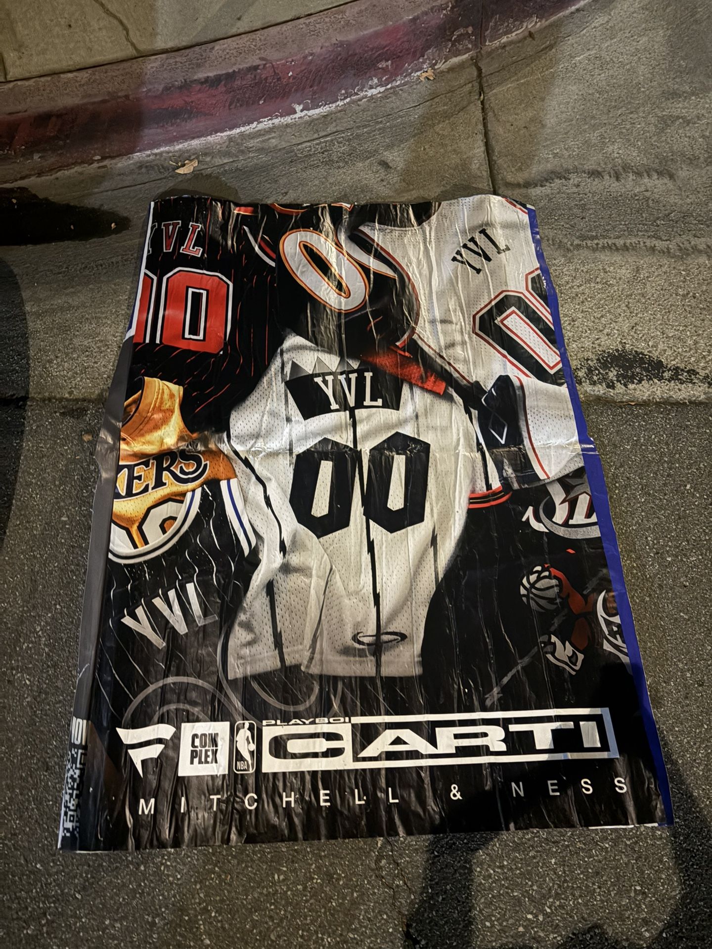 Playboi Carti Mitchell & Ness YVL Jersey Poster