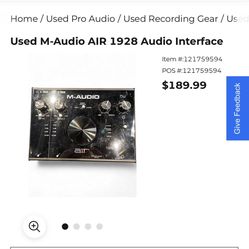 M-AUDIO INTERFACE 