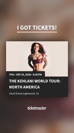 Concert tickets