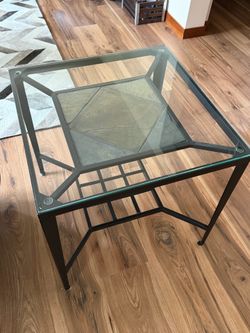 Glass coffee and end table