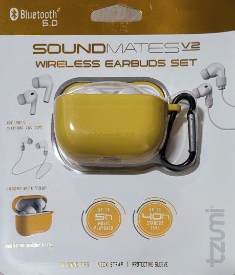 Tzumi sound mates v2 wireless stereo Earbuds 
