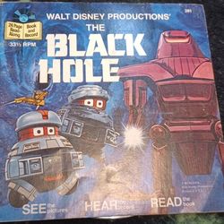 Disney The Black Hole Record And Read Along Book Space Robot 1984