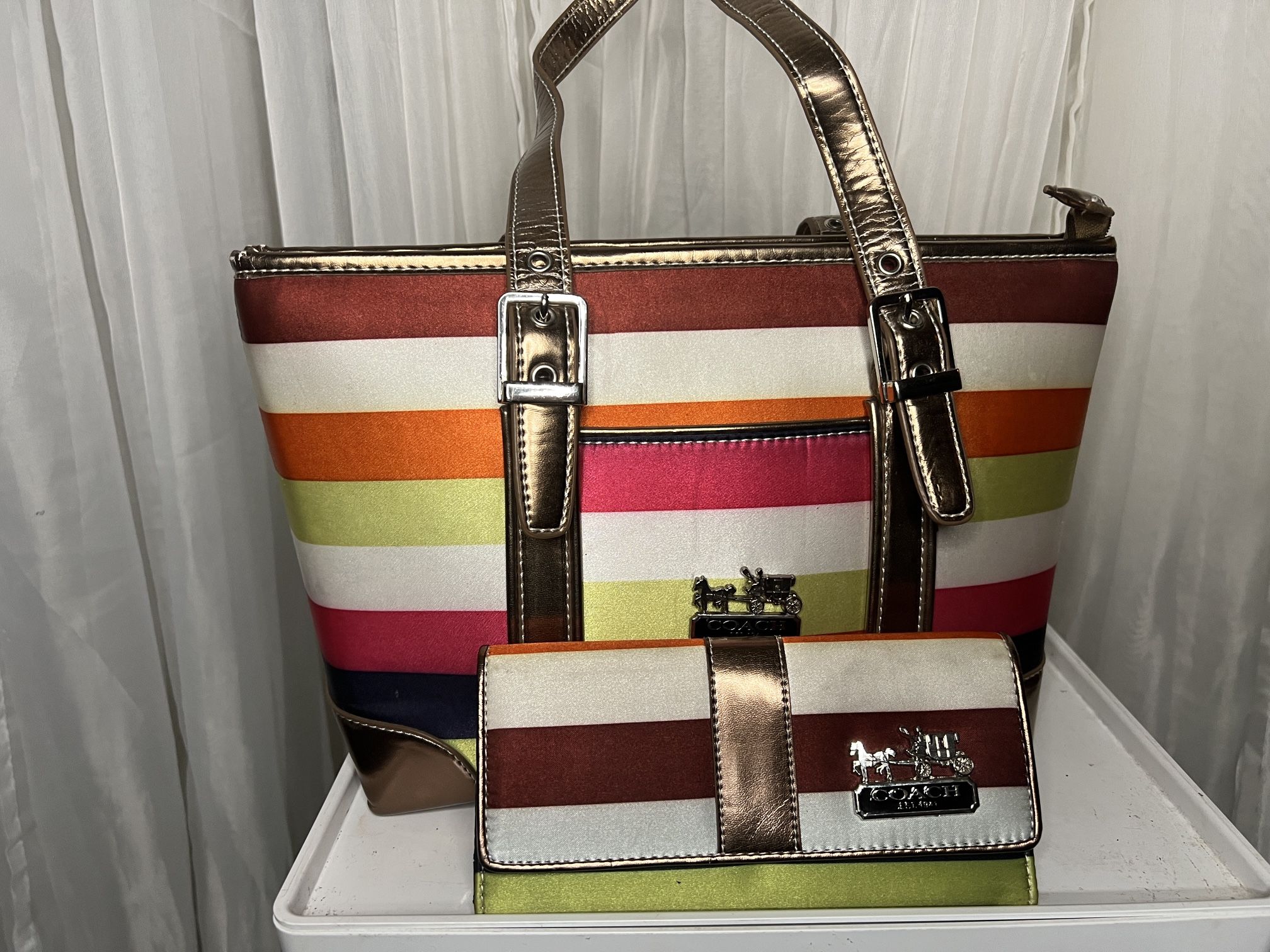 Coach Handbag Legacy Stripe Purse & Wallet 