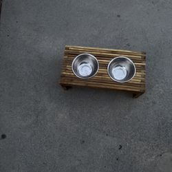 Wooden Pet Feeding Station Must Pick Up Tomorrow 