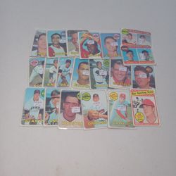 Lot Of 20 Vintage Old 1969 Topps Baseball Cards 