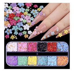 3D nail art flowers