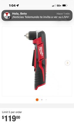 Milwaukee M12 Cordless 3/8" Right Angle Drill