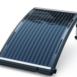 Curve Solar Pool Heater, Made for Above-Ground and Inground Pools, Includes 2 Adapters, 2 Hoses & Clamps
