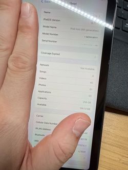 Apple cellular iPad Mini 6th Generation 256GB