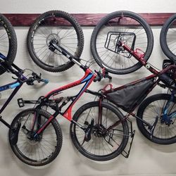 Wooden Bicycle Storage / Bike Hangers