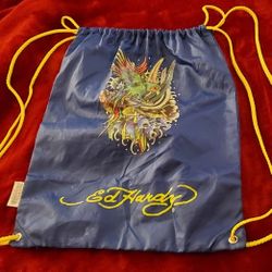 New Ed Hardy Lightweight Cinch Bag $8