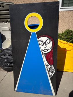 Jack Skellington and Sally Cornhole Boards
