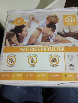Christy's Home Living  Terry Cloth Mattress Protector King Size White