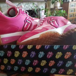 Skechers Limited Edition "The Rolling Stones" Upper Cut Neo Jogger Sneakers. Women's Size (10). Brand New In Box.