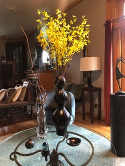Yellow stem flowers