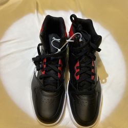 Size 10 - Reebok Royal BB4500 High Black White Red