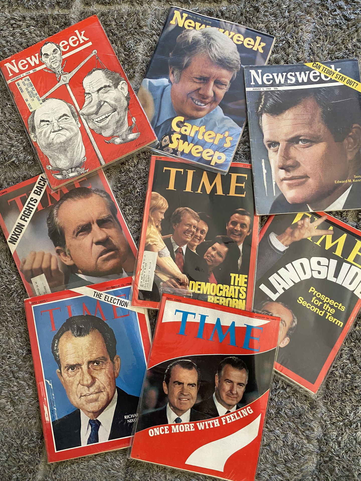 95+ Time And Newsweek Magazines Mostly From 1960's And 1970's