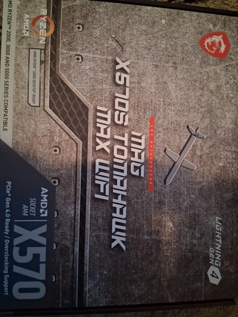 AMD X570 Motherboard (Brand New - Never Used) .