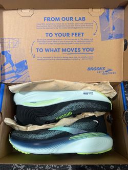 Brooks Running Mens Adrenaline GTS 25 Black Ipanema Mint Size 9 Sneakers Medium Width BRAND NEW