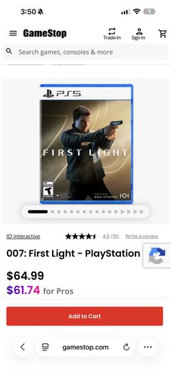 First light 007 PS5