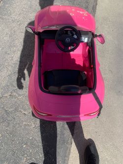 Kids 12V Pink Ride-On Electric Sports Car – Good Condition