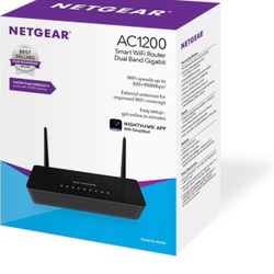 NETGEAR AC1200 Smart Wi-Fi Router with External Antennas (R6220 - 100INS)