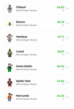 Lego Marvel Figures