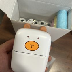 Portable Mini Thermal Printer Bluetooth Pocket Photo Printer Wireless Printing